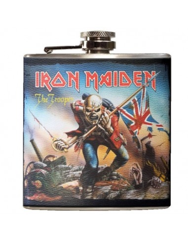 KKL IRON MAIDEN THE TROOPER HIP FLASK...