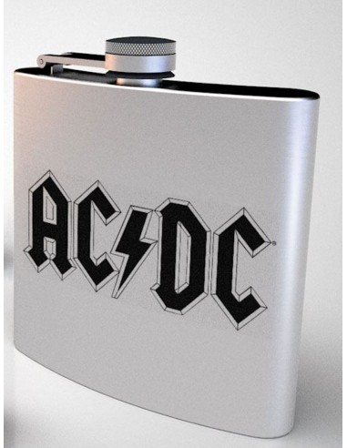 GB EYE AC/DC LOGO HIP FLASK...