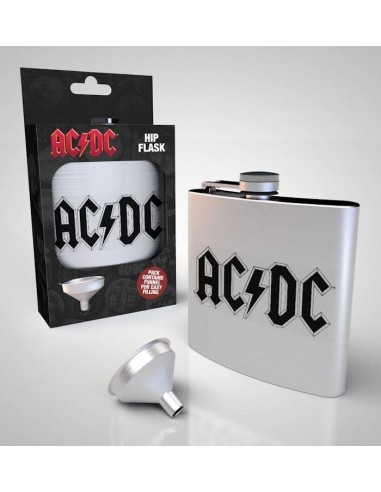 GB EYE AC/DC LOGO HIP FLASK...