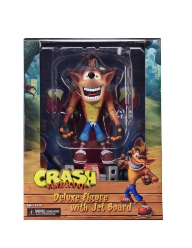 NECA CRASH BANDICOOT WITH JET BOARD...