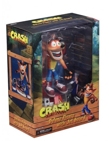 NECA CRASH BANDICOOT WITH JET BOARD...