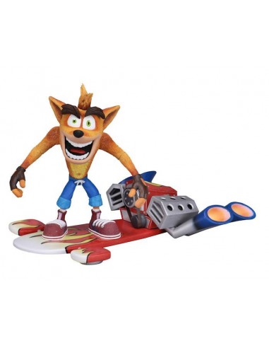 NECA CRASH BANDICOOT WITH JET BOARD...