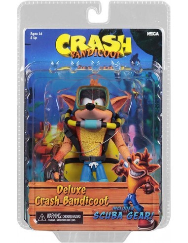 NECA CRASH BANDICOOT WITH SCUBA GEARS...