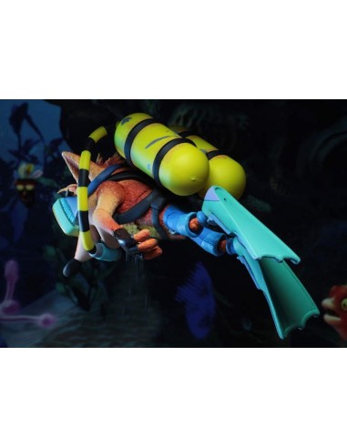 NECA CRASH BANDICOOT WITH SCUBA GEARS...