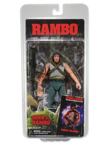 NECA RAMBO FIRST BLOOD 1982 SYLVESTER...