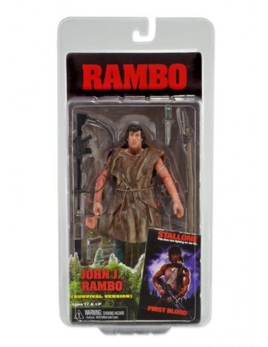 NECA RAMBO FIRST BLOOD 1982 SYLVESTER...