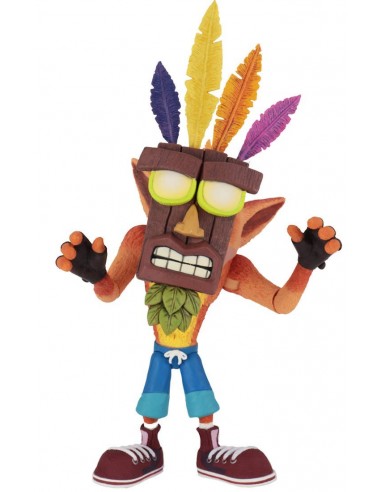 NECA CRASH BANDICOOT WITH AKU AKU...