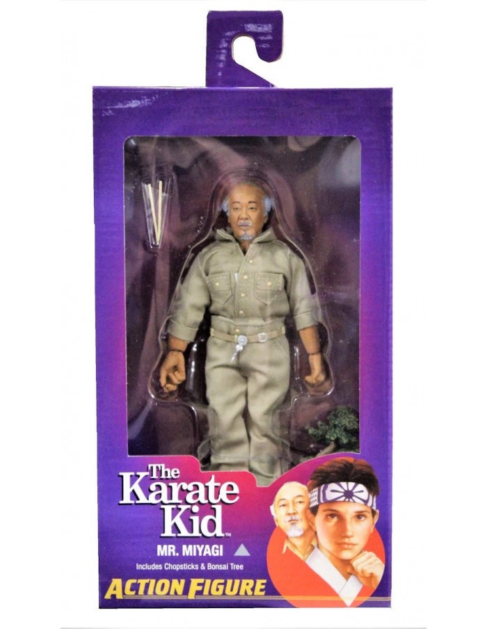 NECA KARATE KID MR. MIYAGI CLOTHED ACTION FIGURE NEW!!