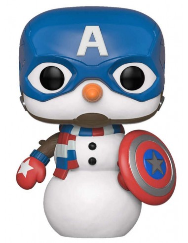 FUNKO POP MARVEL HOLIDAY CAP SNOWMAN...