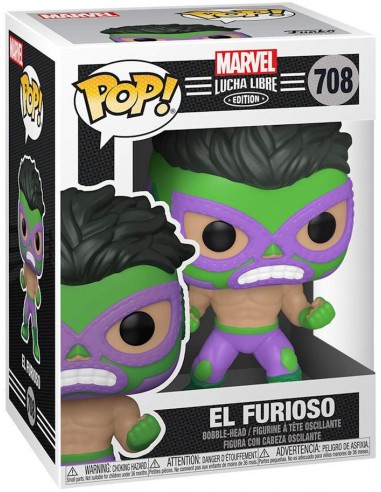 FUNKO POP MARVEL LUCHA LIBRE HULK EL...
