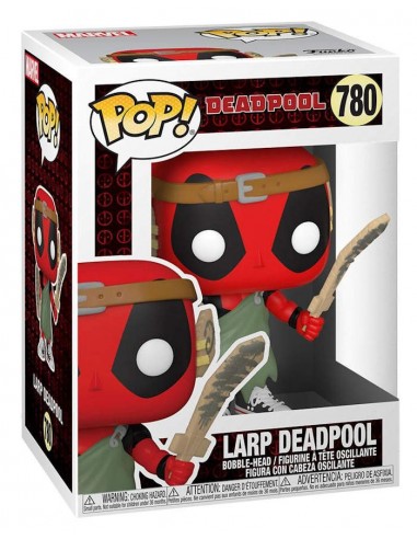 FUNKO POP MARVEL DEADPOOL LARP NERD...