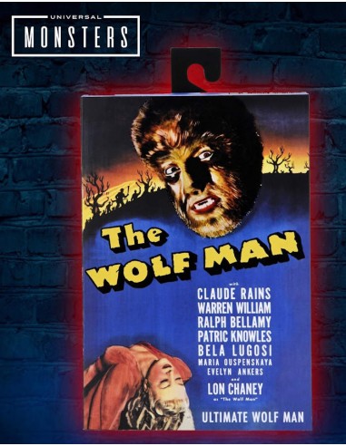 NECA UNIVERSAL MONSTERS THE WOLF MAN...