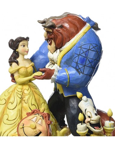 DISNEY TRADITIONS ENESCO - BELLE & BEAST RESIN FIGURE TALE AS OLD AS TIME  NEW