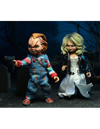 NECA CLOTHED 8" CHUCKY & TIFFANY 2...