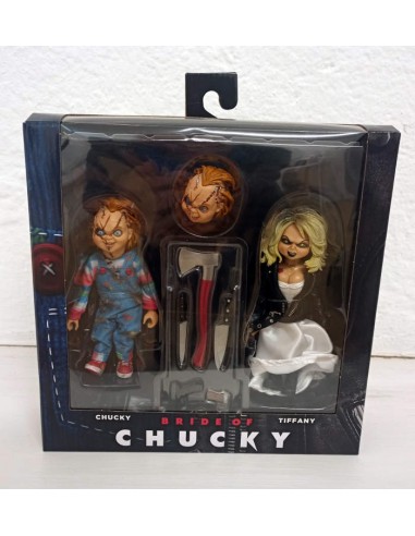 NECA CLOTHED 8" CHUCKY & TIFFANY 2...