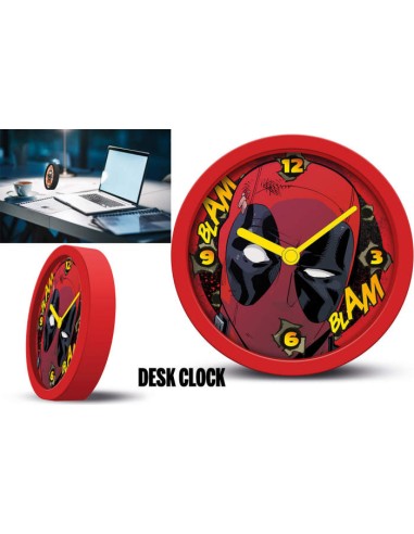 PYRAMID MARVEL - DEADPOOL DESK CLOCK - OROLOGIO DA SCIVANIA NUOVO