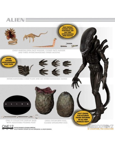 MEZCO ONE 12: COLLECTIVE ALIEN 1979...