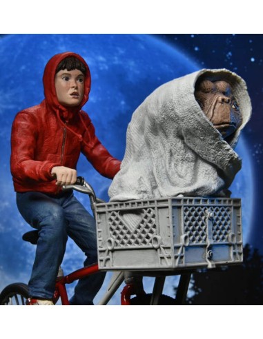 Figurine Neca E.T. - Elliott & E.T. Sur Vélo - The Extra-Terrestrial, Neuve