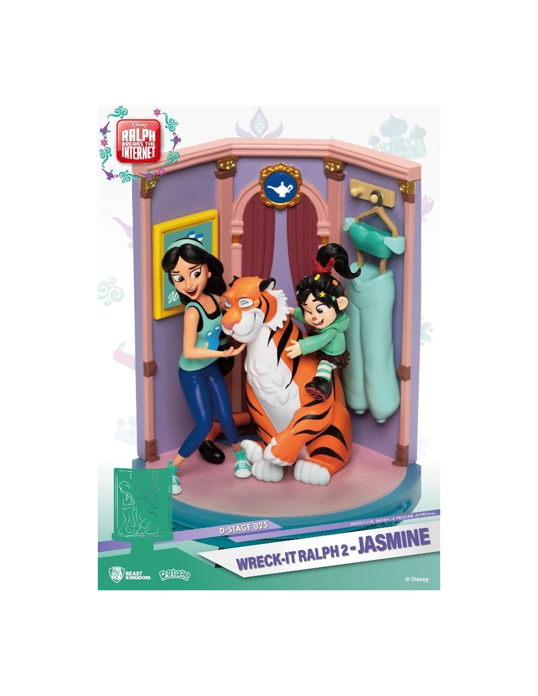 BEAST KINGDOM D STAGE 025 WRECK IT RALPH 2 - JASMINE DIORAMA PVC FIGURE NEW