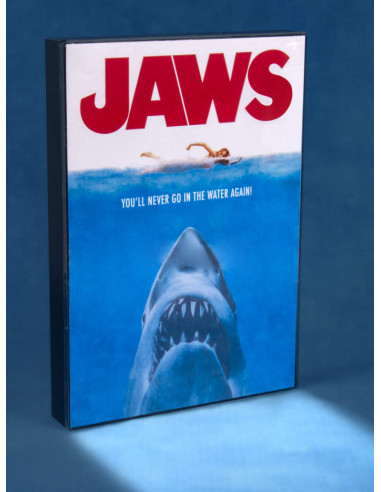 Fizz Creations Lampada Poster LED Lo Squalo (Jaws) - Luce Notturna A4 Con Licenza Ufficiale Universal