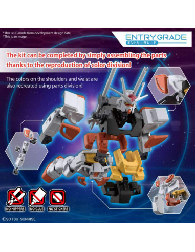 BANDAI Model Kit GUNDAM ENTRY GRADE...