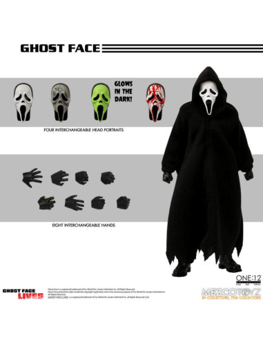 MEZCO ONE 12: COLLECTIVE GHOST FACE...