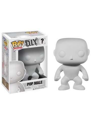 FUNKO POP DIY D.I.Y. MALE WHITE VINYL...