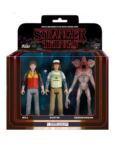 FUNKO REACTION STRANGER THINGS 3 PACK...