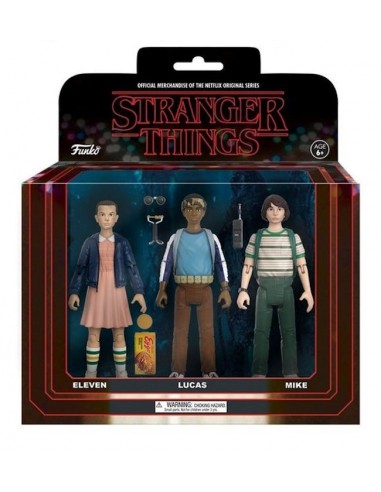 FUNKO REACTION STRANGER THINGS 3 PACK...