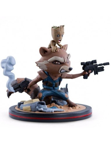 MARVEL COMICS Q FIG ROCKET & GROOT...