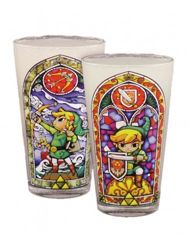 LEGEND OF ZELDA GLASS LINK WIND WAKER...