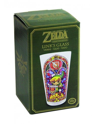 LEGEND OF ZELDA GLASS LINK WIND WAKER...